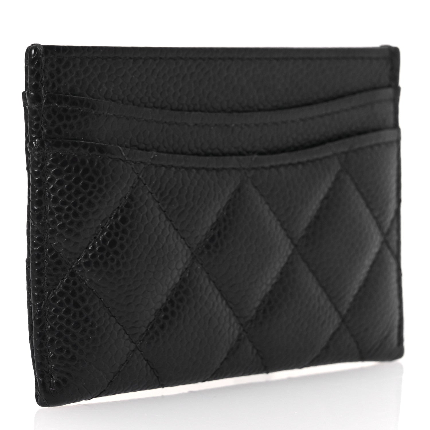 Chanel Caviar Quilted Card Holder Navy 3 of 10
