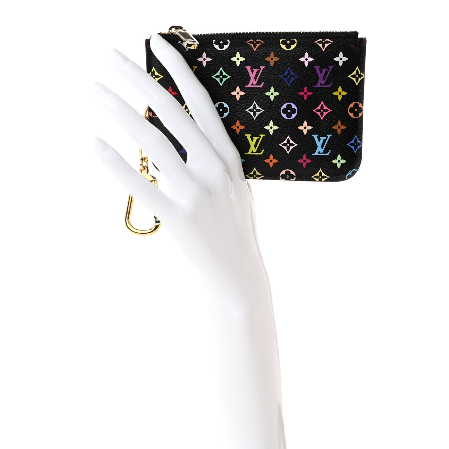 Monogram Multicolor Key Pouch Black Grenade