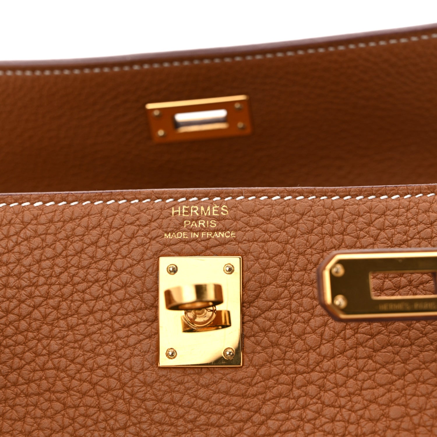 Hermes Togo Kelly Retourne 25 Gold 6 of 10