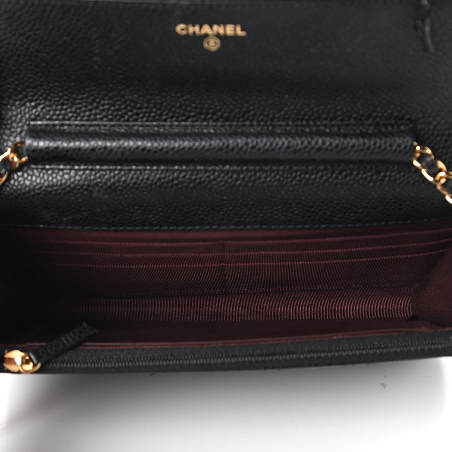 Chanel Caviar Quilted Wallet On Chain WOC Black 5 of 12