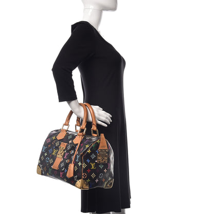 Louis Vuitton Monogram Multicolor Speedy 30 Black 2 of 17