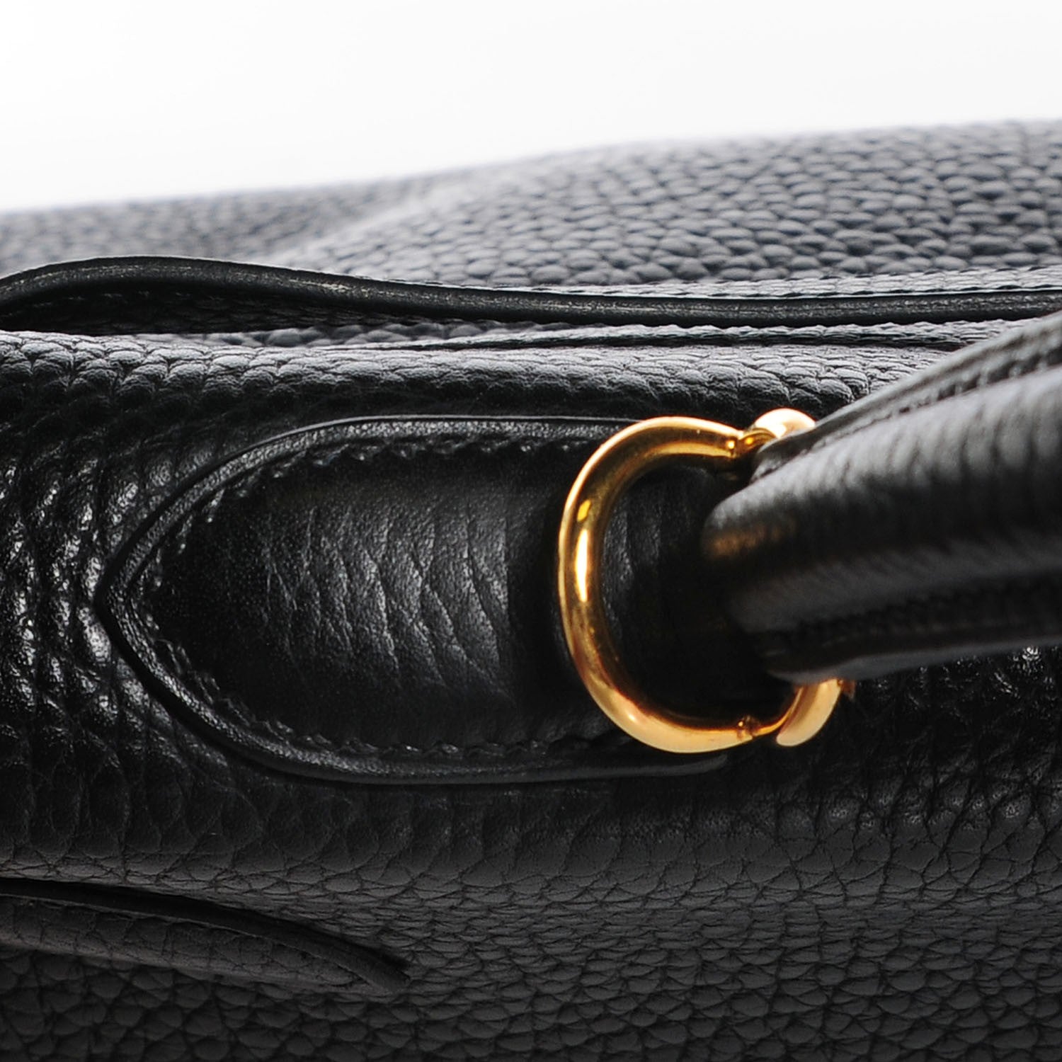 Hermes Fjord Kelly Retourne 35 Black 15 of 26