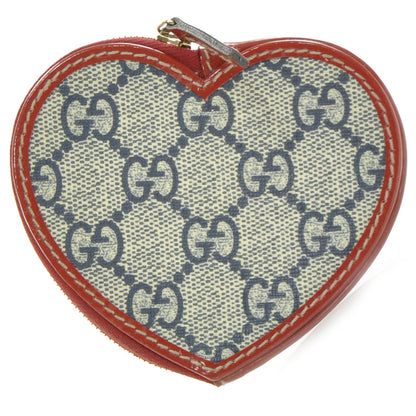 Gucci GG Plus Monogram Tattoo Heart Coin Purse Red 4 of 8
