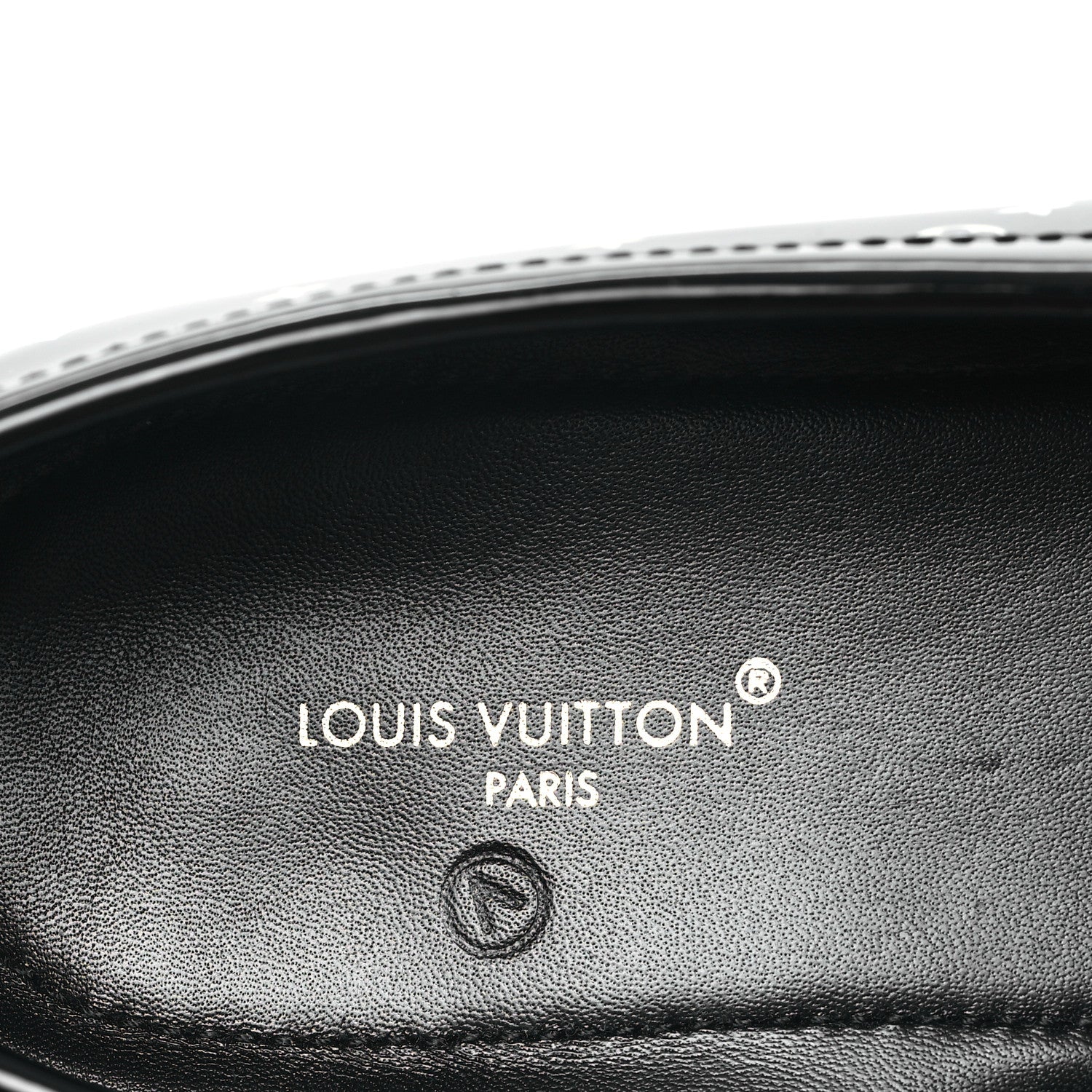 Louis Vuitton Patent Calfskin Monogram Chess Flat Loafer 37.5 Black 7 of 8