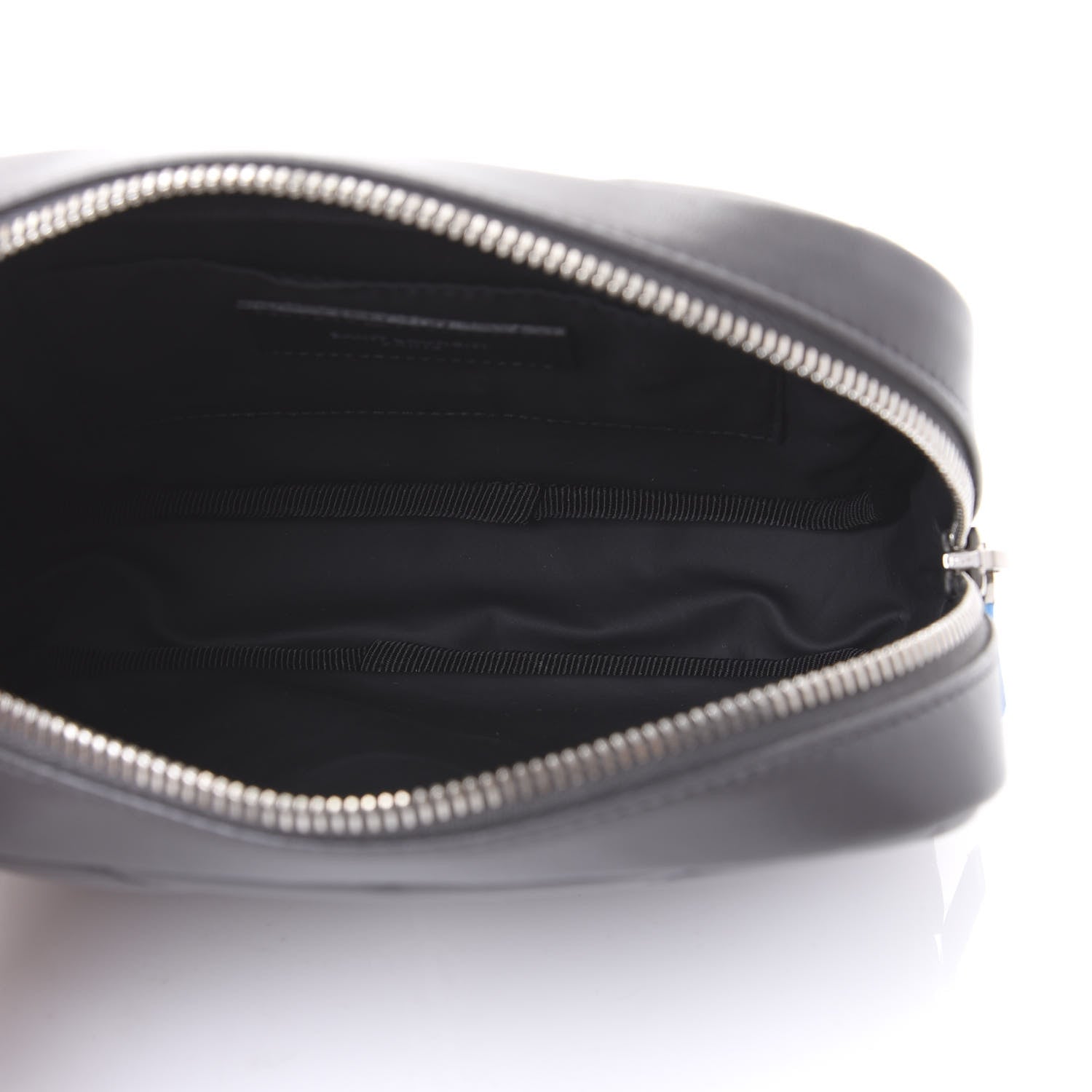 Saint Laurent Lambskin Y Quilted Monogram Loulou Cosmetic Case Asphalt Grey 5 of 9