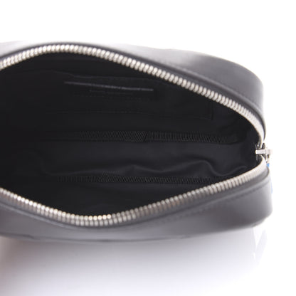 Saint Laurent Lambskin Y Quilted Monogram Loulou Cosmetic Case Asphalt Grey 5 of 9