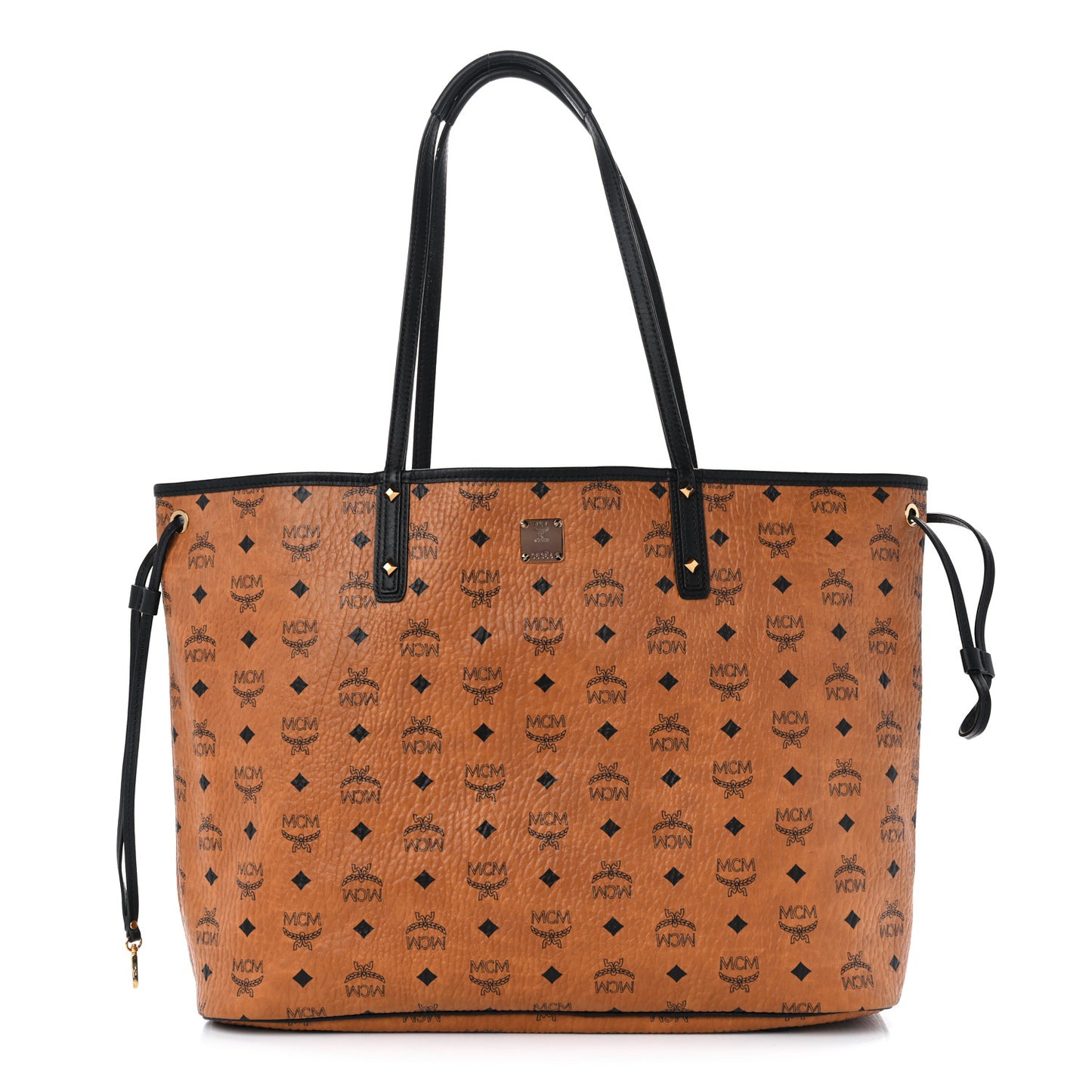 Visetos Medium Project Reversible Shopper Tote Cognac
