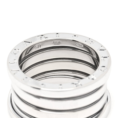 Bulgari 18K White Gold B.Zero1 Four-Band Ring 50 5.25 5 of 5