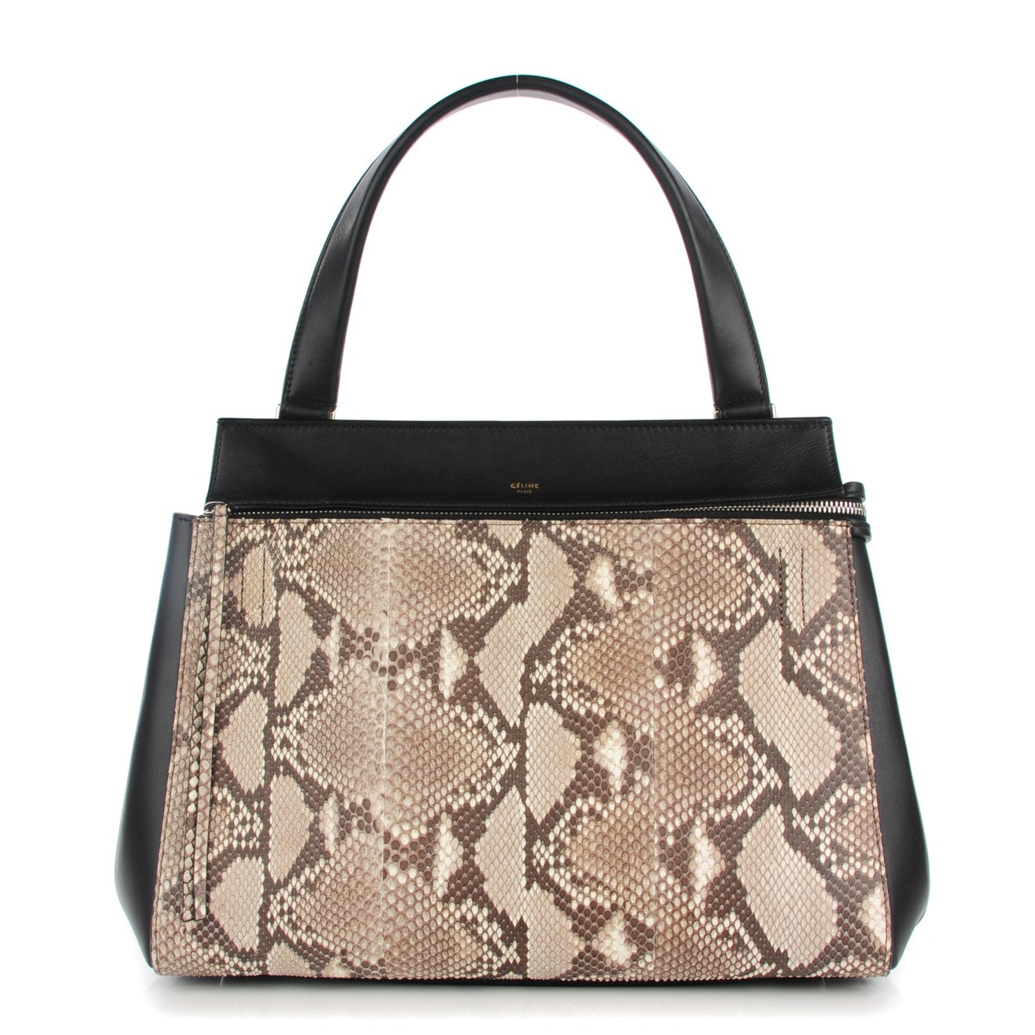 Celine Python Medium Edge Shoulder Bag Natural 1 of 7