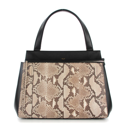 Celine Python Medium Edge Shoulder Bag Natural 1 of 7