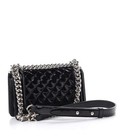 Chanel Patent Calfskin Quilted Small Boy Flap Black 3 of 13