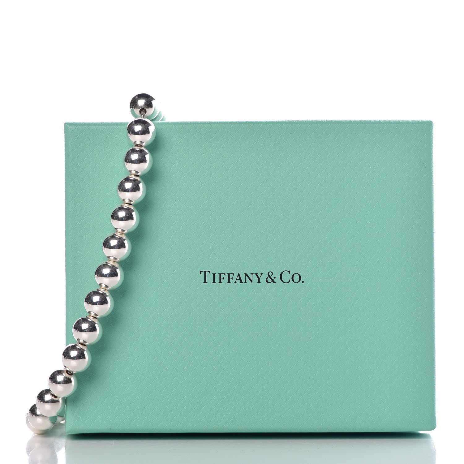 Tiffany Sterling Silver 10mm HardWear Ball Necklace 6 of 6