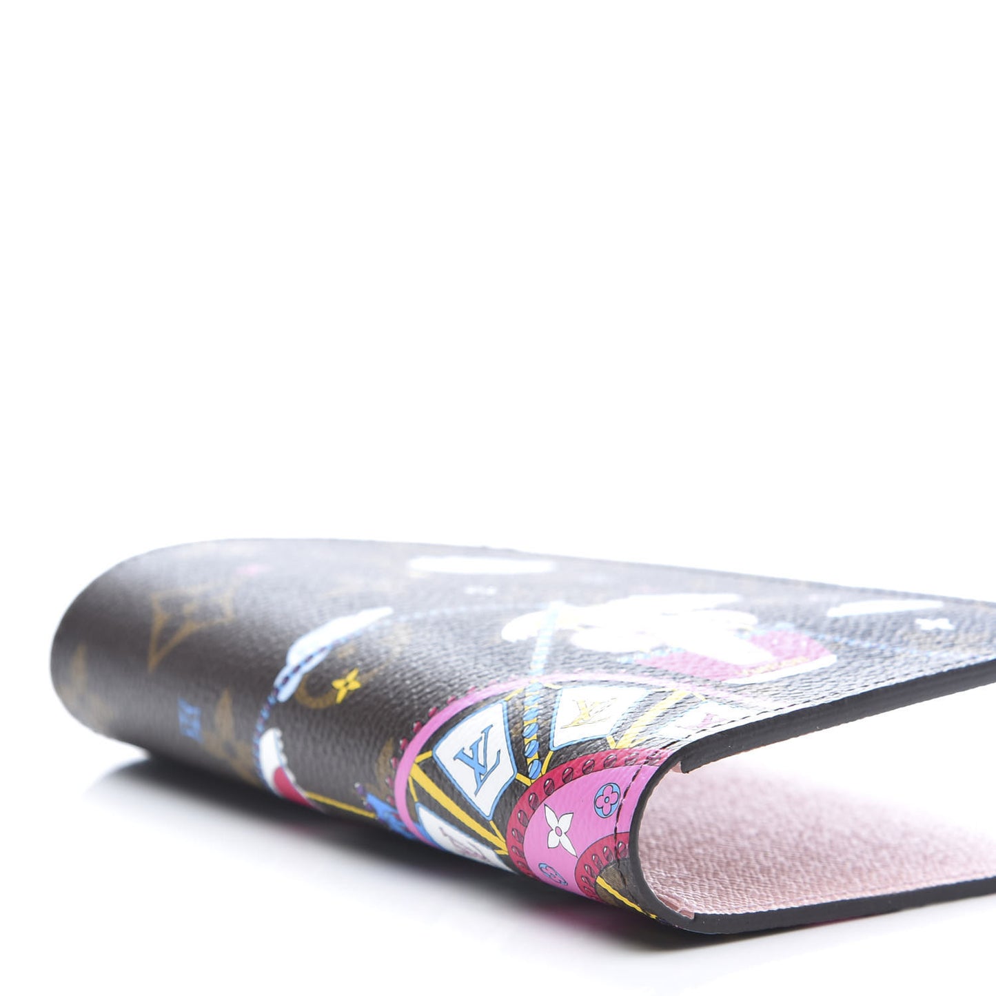 Monogram 2020 Christmas Animation Big Wheel Passport Cover Rose Ballerine