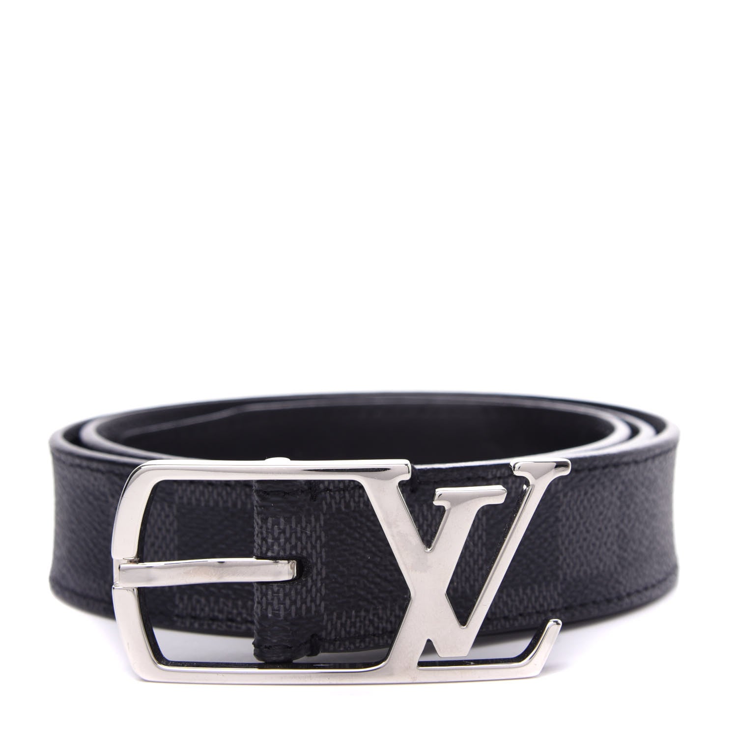 Louis Vuitton Damier Graphite 30mm Neogram LV Belt 85 34 1 of 8