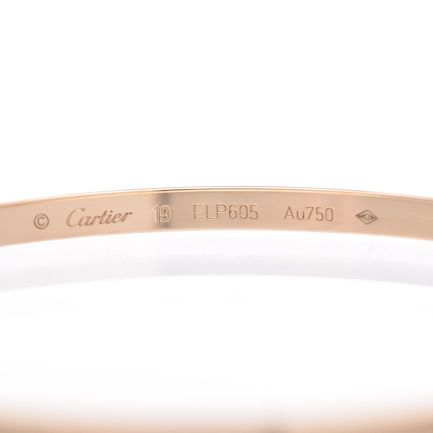 Cartier 18K Yellow Gold Small LOVE Bracelet 19 4 of 6