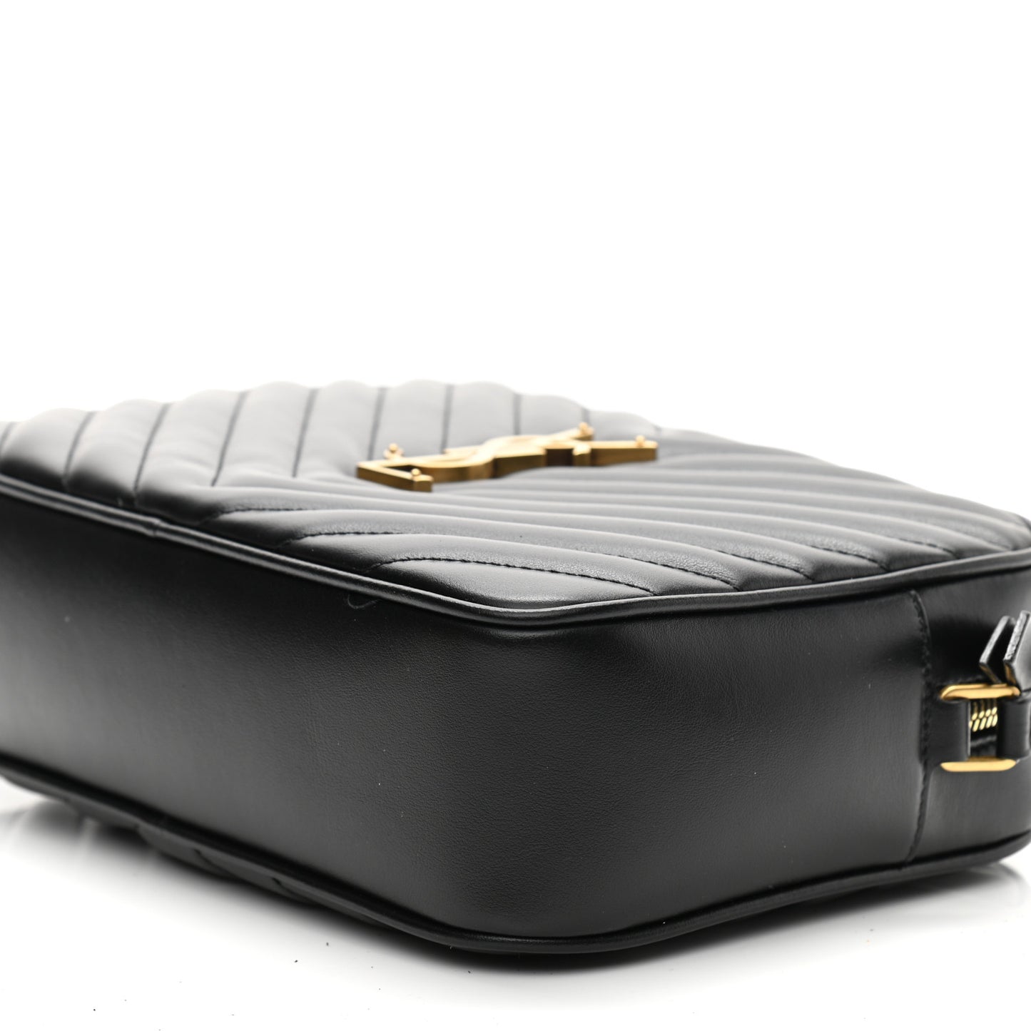 Calfskin Matelasse Monogram Lou Camera Bag Black