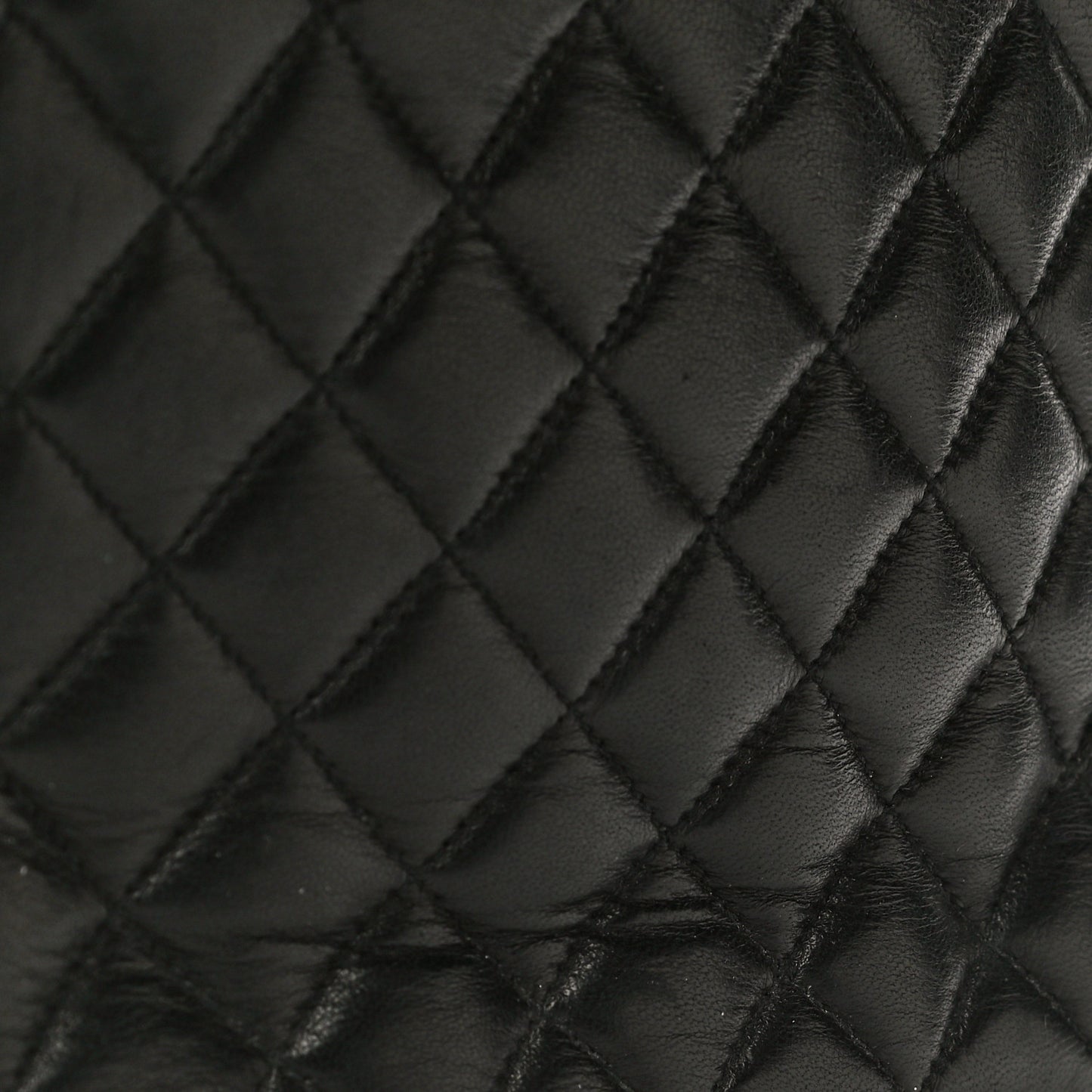 Lambskin Quilted Crossbody Black