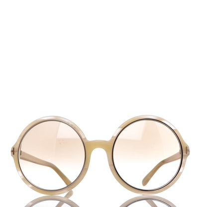 Tom Ford Carrie Sunglasses TF268 Ivory 2 of 9