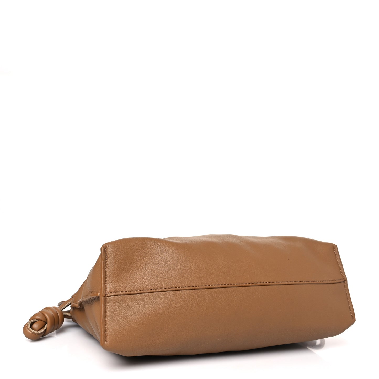 Nappa Flamenco Knot Clutch Warm Desert