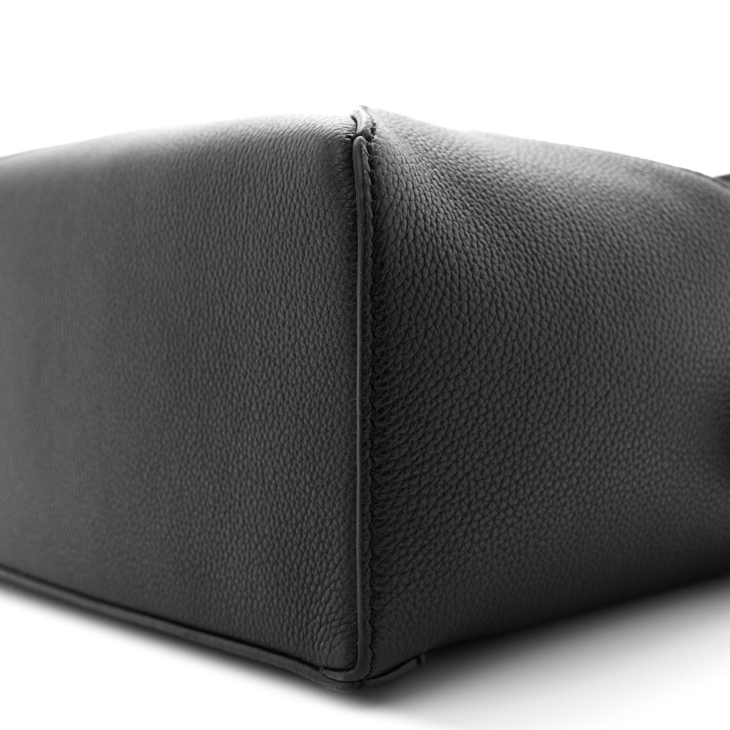 Grained Calfskin Small Puzzle Bag Black