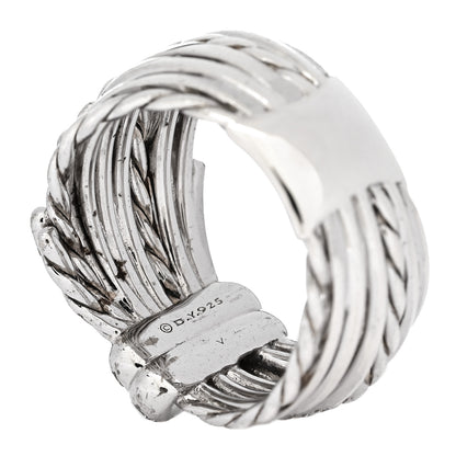 David Yurman Sterling Silver Diamond Angelika Ring 57 8 5 of 6