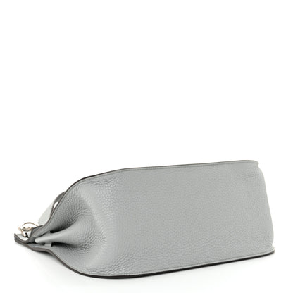Hermes Taurillon Clemence Jypsiere 28 Bleu Arctic 4 of 11