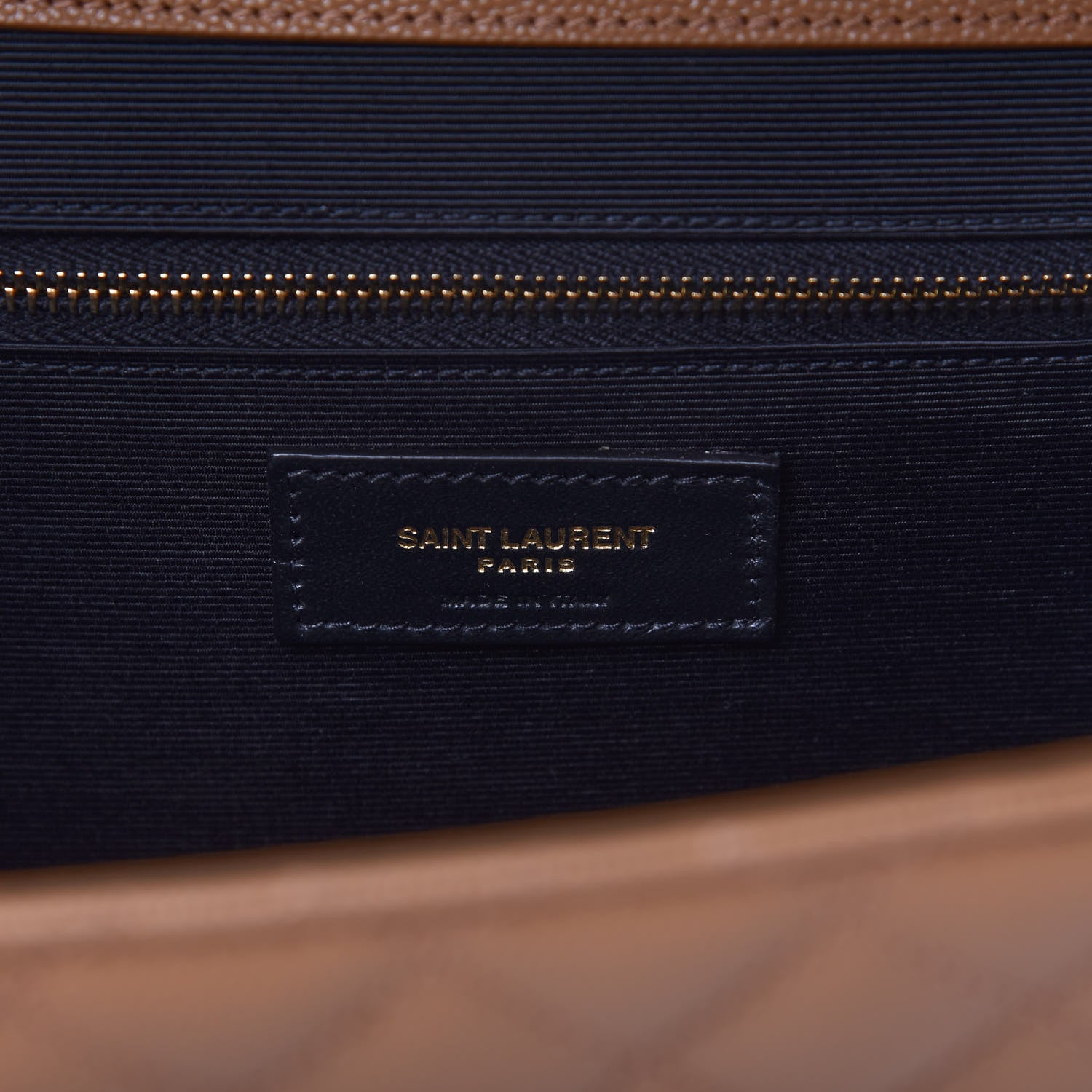 Saint Laurent Grain De Poudre Textured Mixed Matelasse Triquilt Large Monogram Satchel Dune 8 of 10
