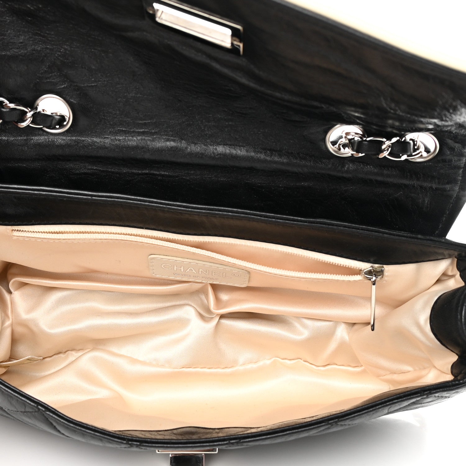 Chanel Lambskin East West Mademoiselle Flap Black 4 of 13