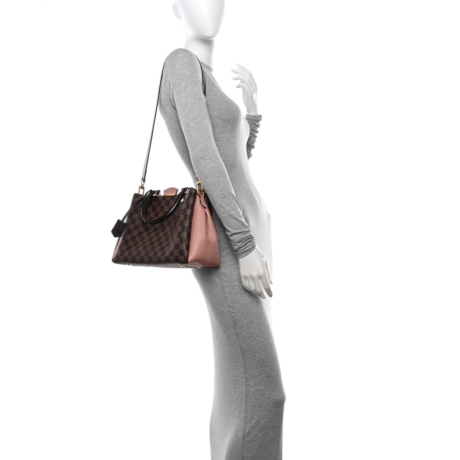 Louis Vuitton Damier Ebene Cuir Taurillon Brittany Magnolia 2 of 11