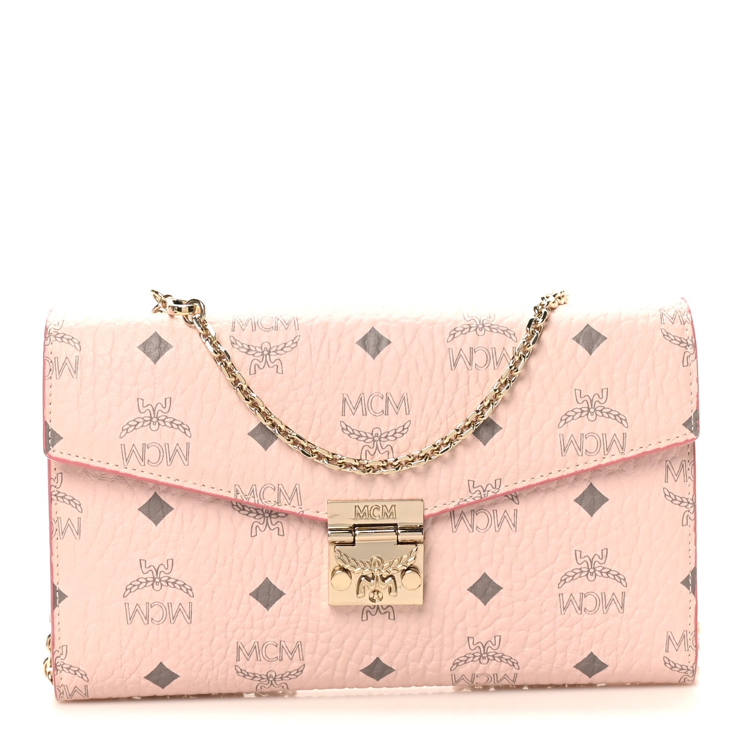 Visetos Medium Patricia Wallet On Chain Soft Pink