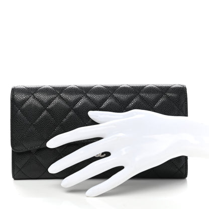 Chanel Caviar Quilted Travel Wallet Black 2 of 9