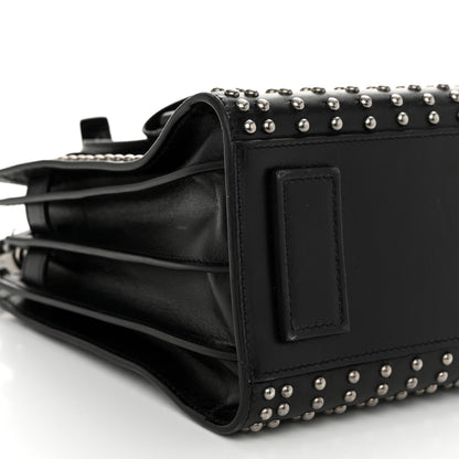 Saint Laurent Smooth Calfskin Studded Small Sac De Jour Black 9 of 12