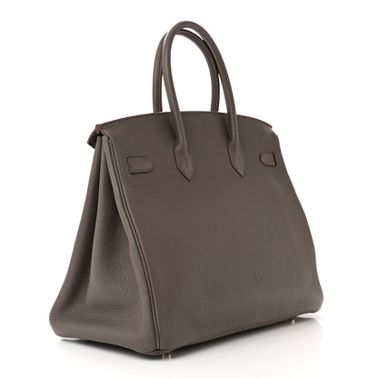 Hermes Togo Birkin 35 Etain 3 of 12