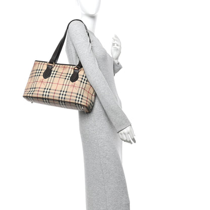 Burberry Haymarket Check Medium Regent Tote Chocolate 2 of 9