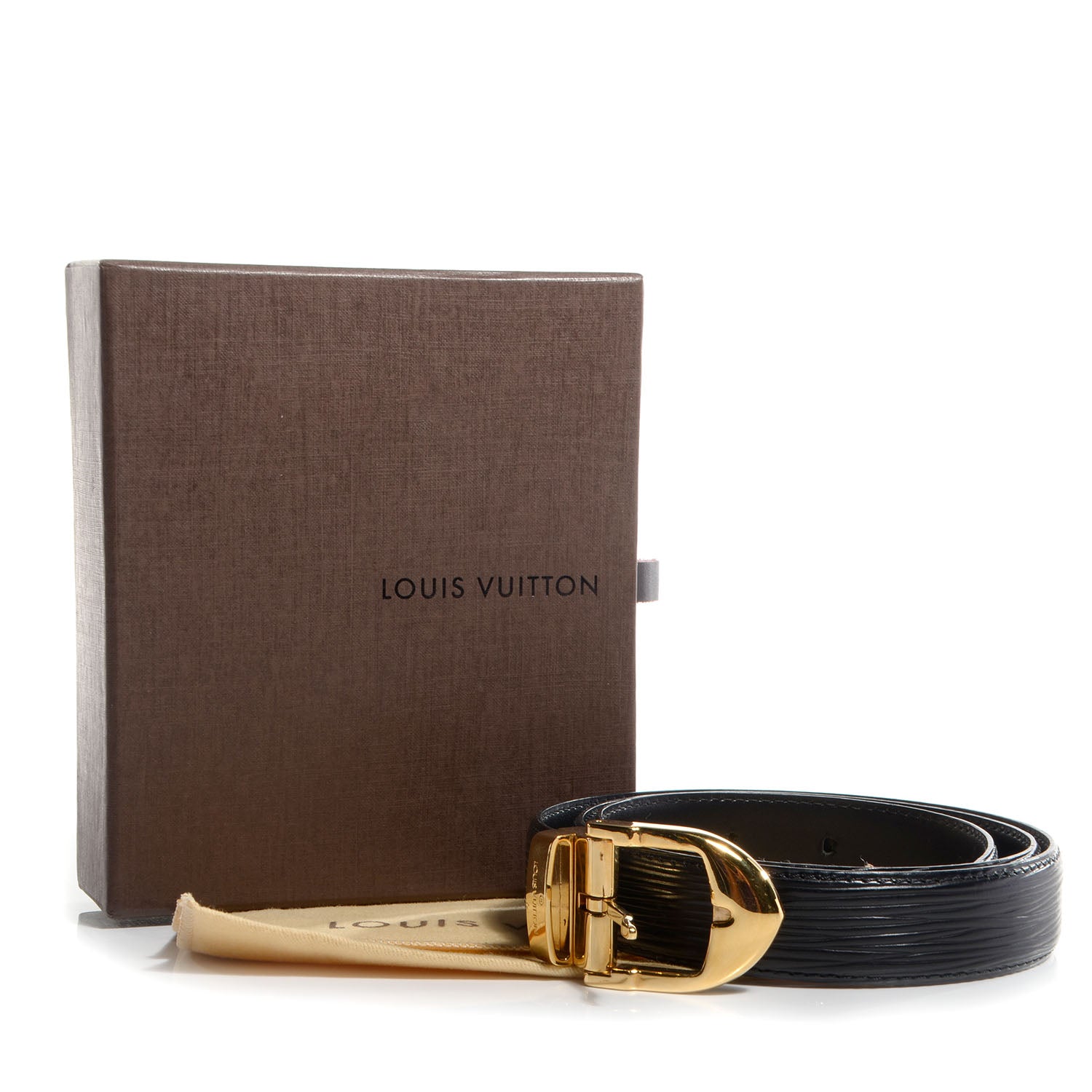 Louis Vuitton Epi Classique Belt Black 85 34 7 of 7