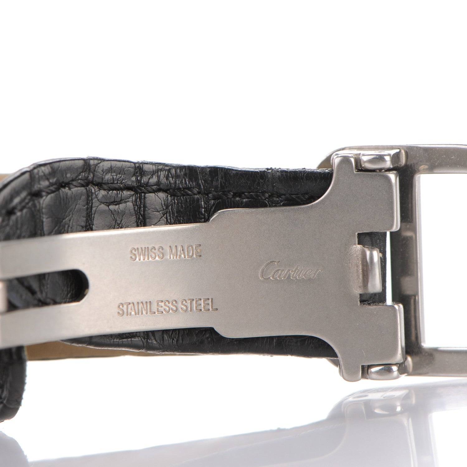Cartier Stainless Steel Alligator 33mm Ballon Bleu De Cartier Automatic Watch 7 of 15
