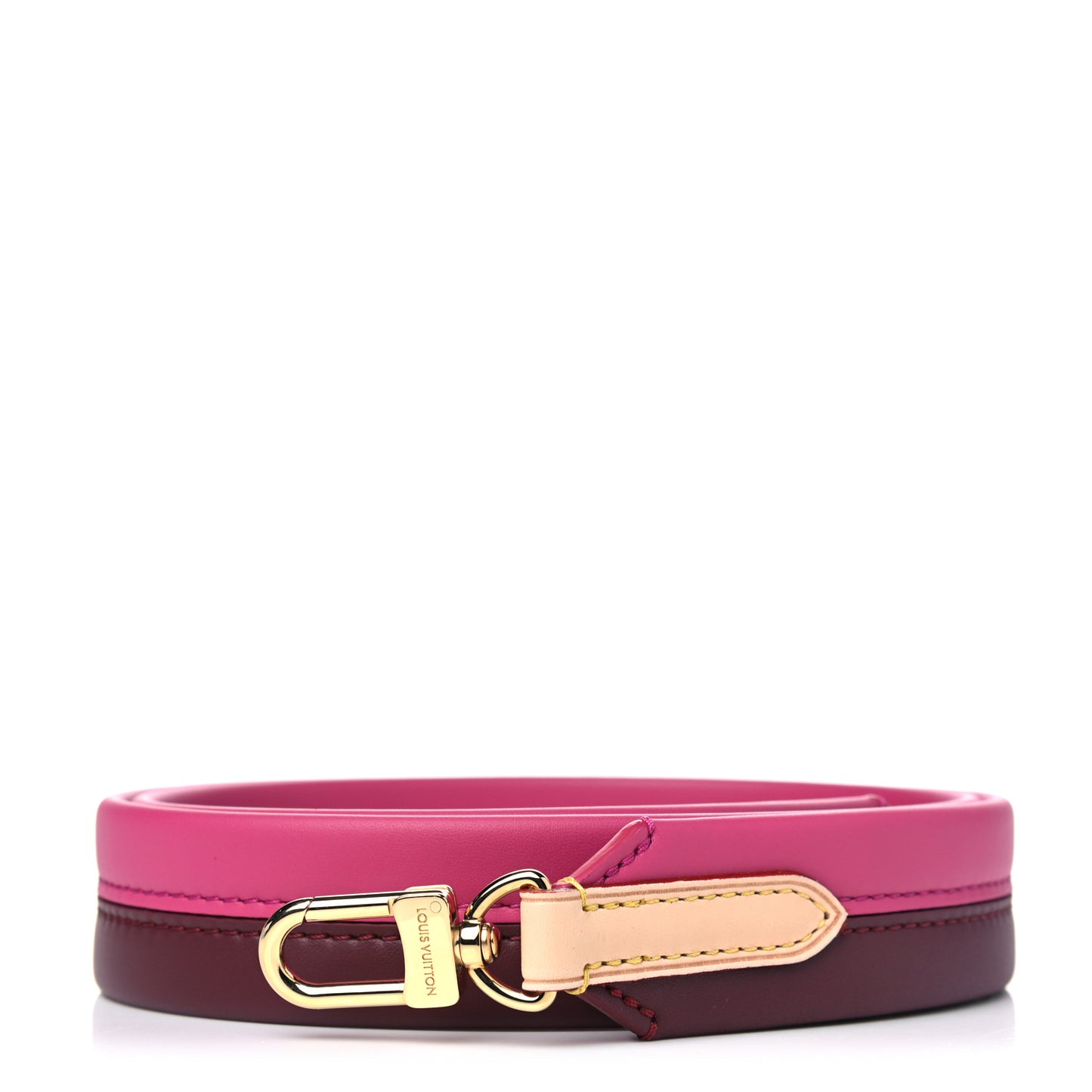 Calfskin Cluny BB Shoulder Strap Bordeaux Fuchsia