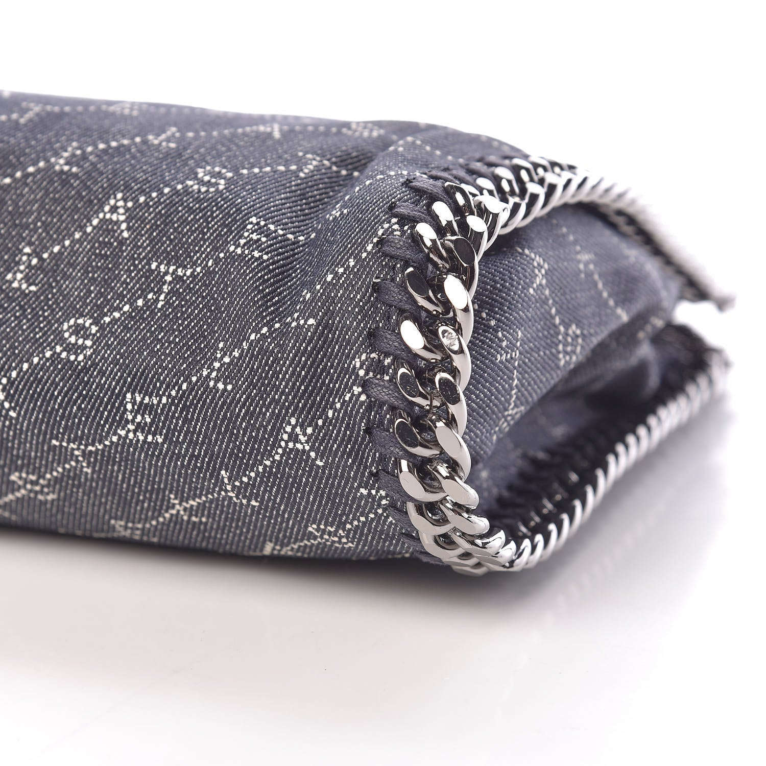 Stella McCartney Denim Logo Mini Falabella Tote Navy 9 of 10