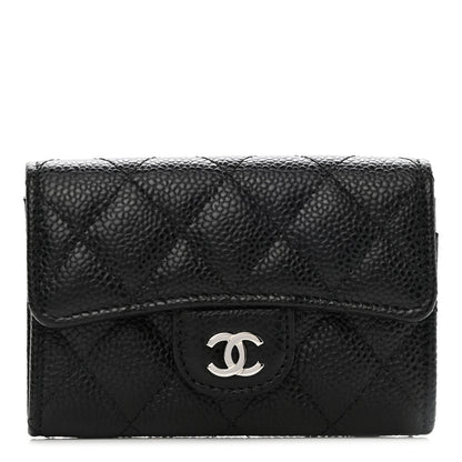 Chanel Caviar Quilted Flap Card Holder Black 1 of 8