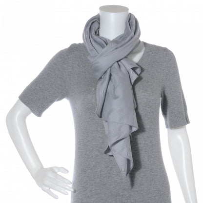 Louis Vuitton Etole Jali Silk Cashmere Monogram Shawl Grey 5 of 7