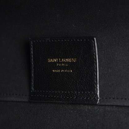 Saint Laurent Calfskin Large Shopping Tote Black 7 of 9
