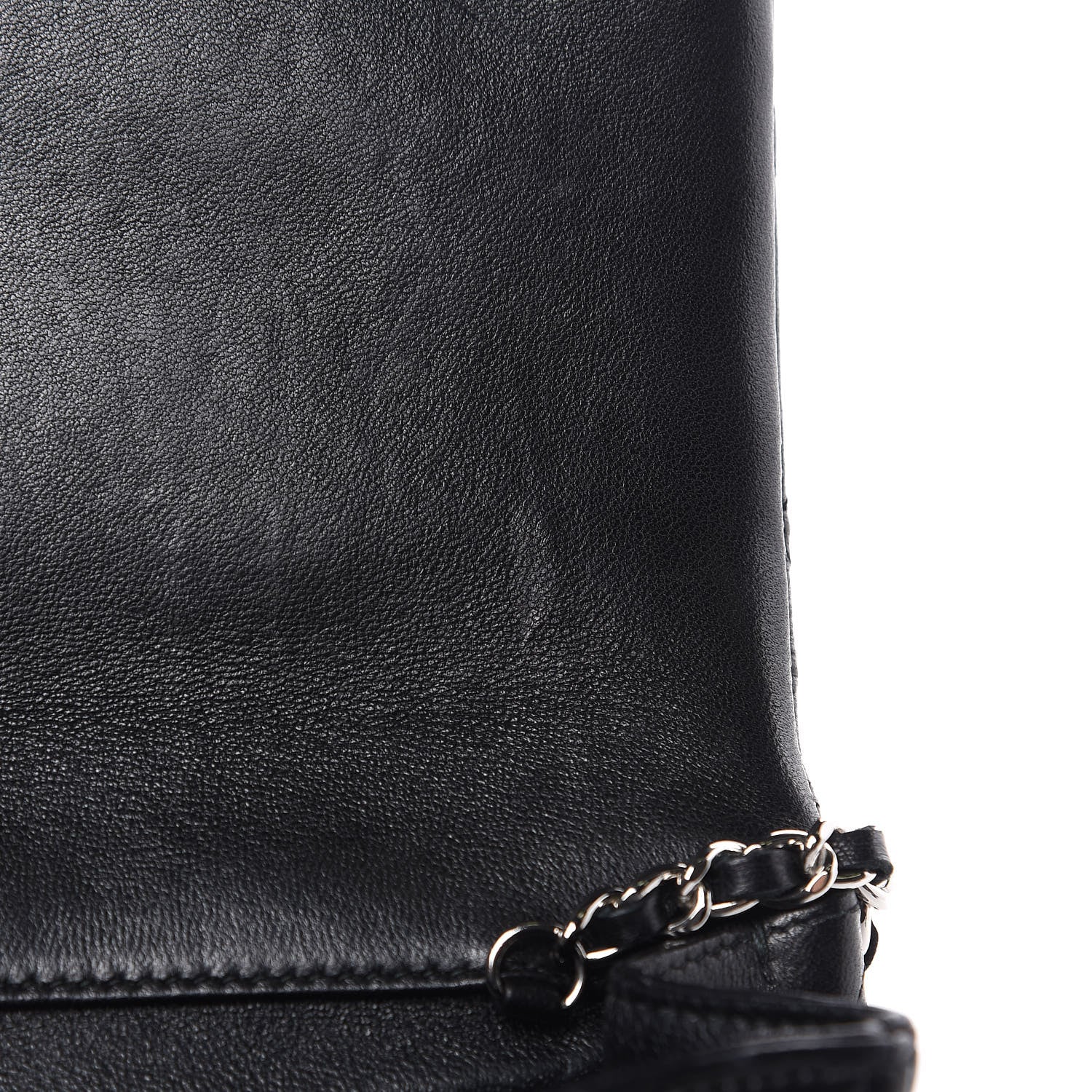 Chanel Lambskin Quilted Clutch With Chain Flap Black 11 of 11