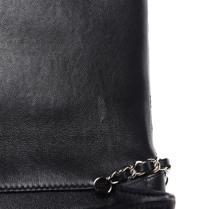 Chanel Lambskin Quilted Clutch With Chain Flap Black 11 of 11