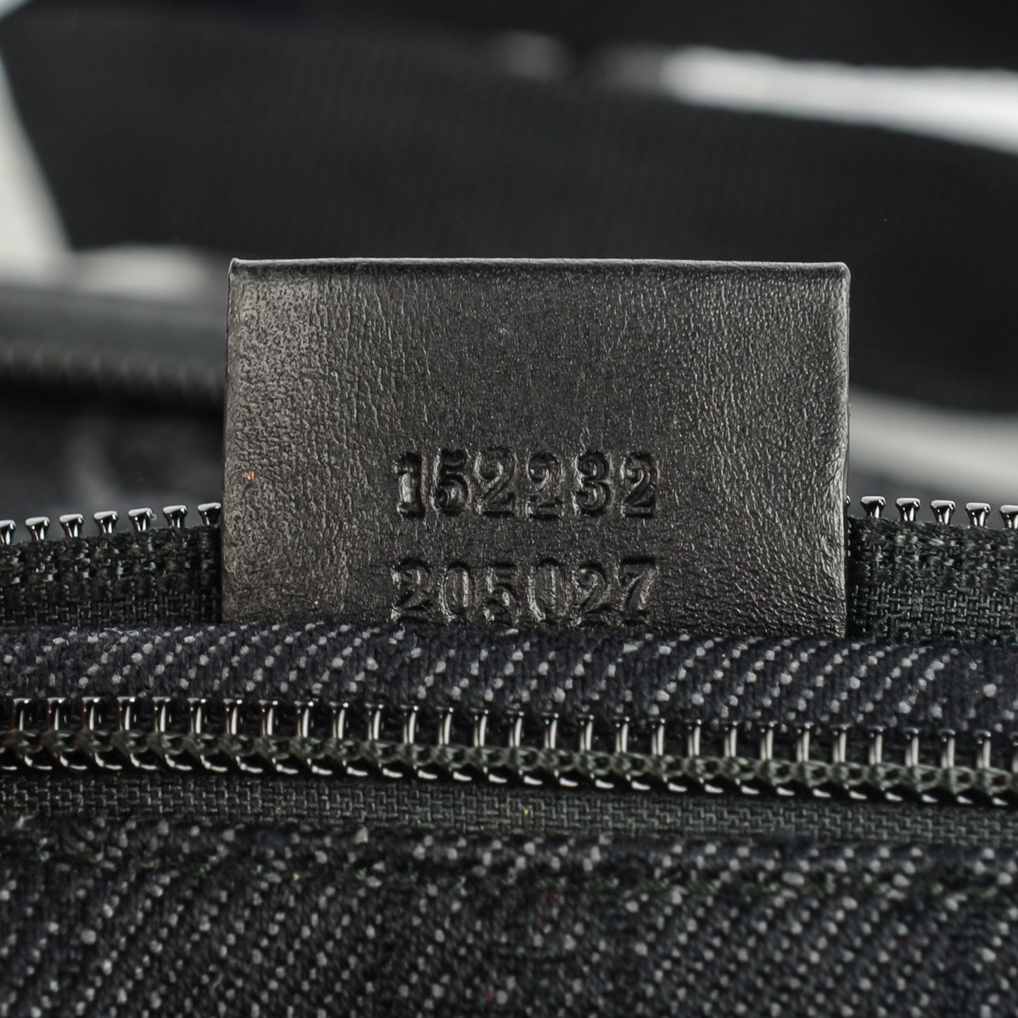 Denim Monogram Large Collapsible Travel Tote Black
