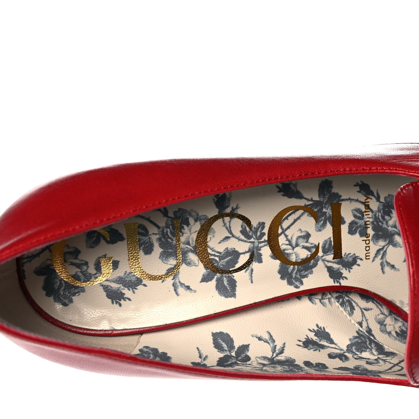 Malaga Kid GG Victoire 95mm Loafer Pumps 35.5 Hibiscus Red