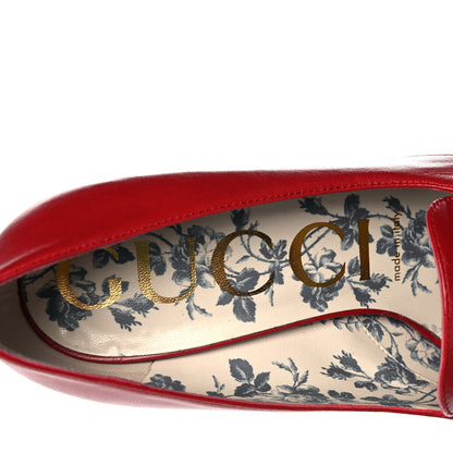 Gucci Malaga Kid GG Victoire 95mm Loafer Pumps 35.5 Hibiscus Red 7 of 10