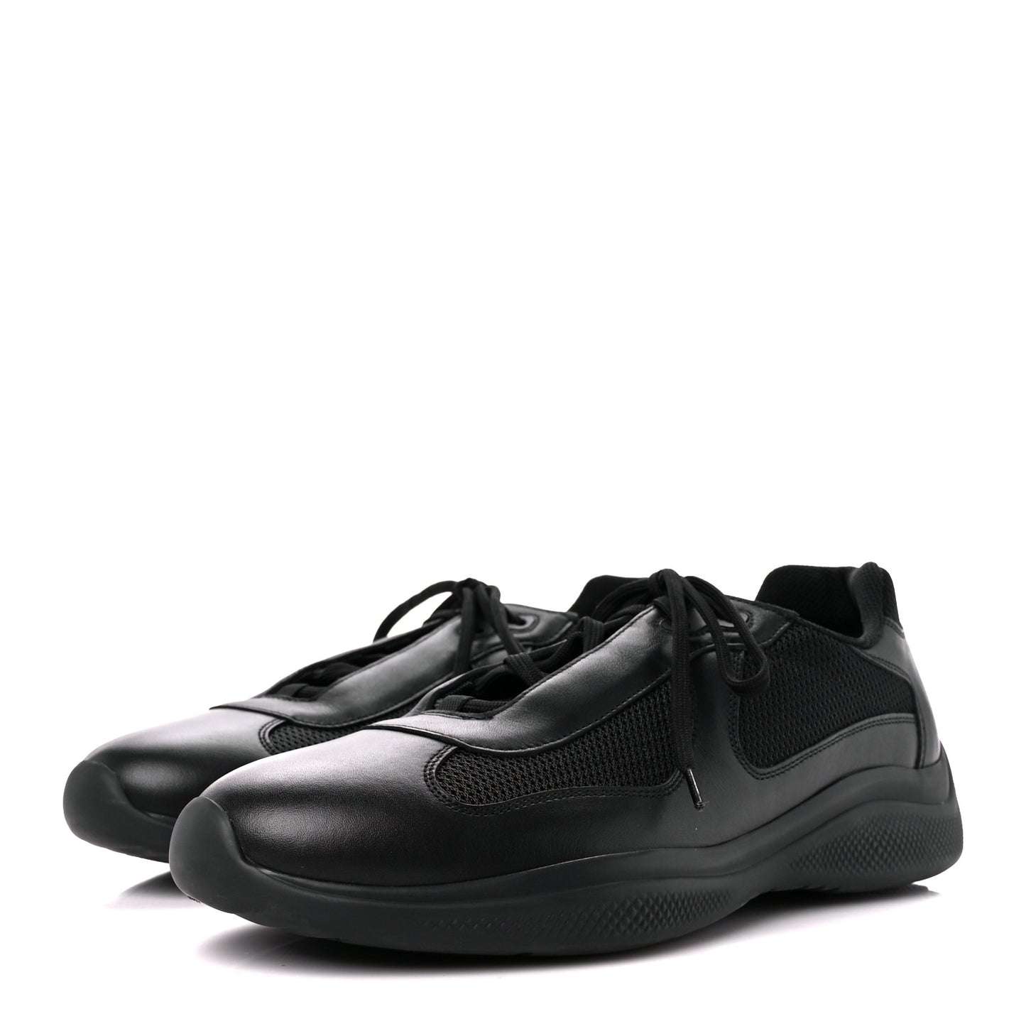 Nappa Mesh Mens Sneakers 8.5 Black