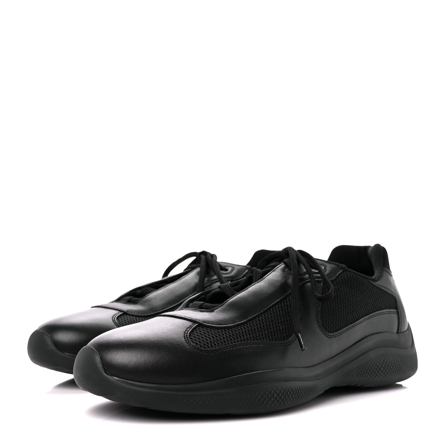 Prada Nappa Mesh Mens Sneakers 8.5 Black 3 of 10