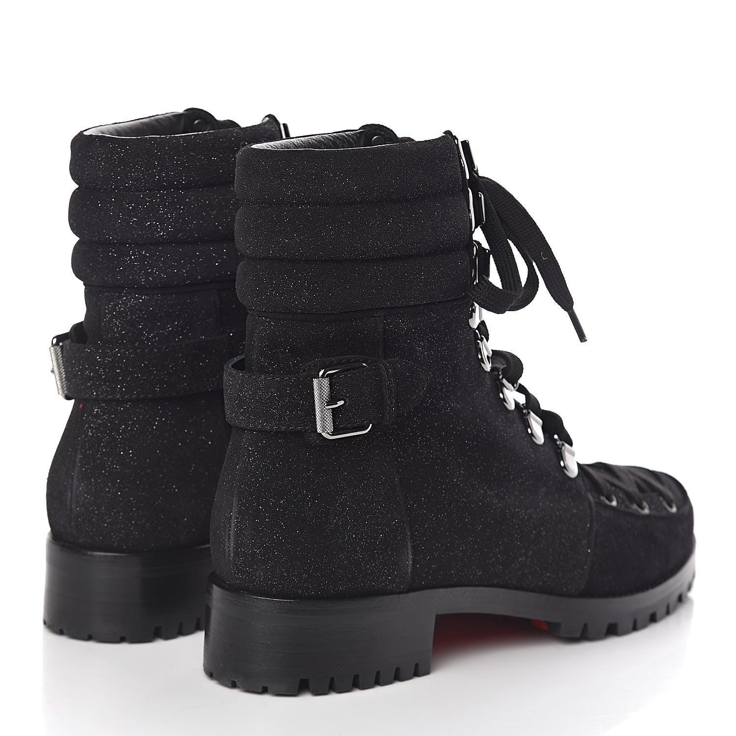 Christian Louboutin Crosta Star Who Runs Flat Boots 40.5 Black 4 of 7