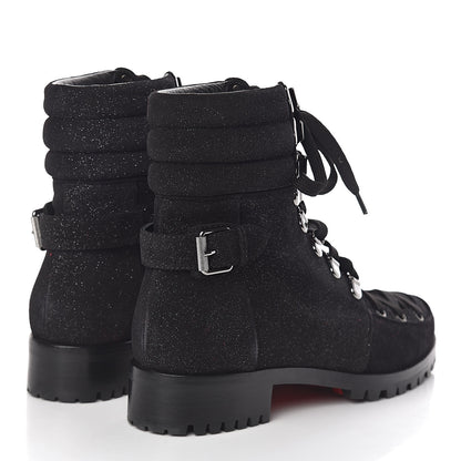Christian Louboutin Crosta Star Who Runs Flat Boots 40.5 Black 4 of 7